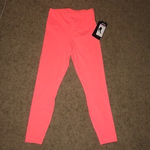 90 Degree by Reflex Neon Coral Leggings